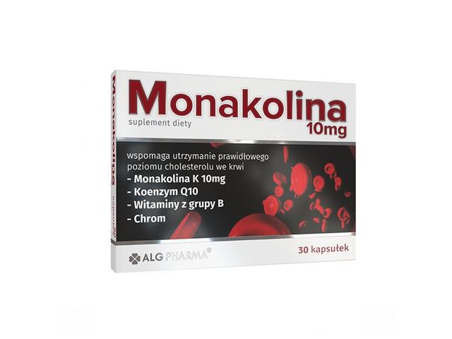 Monakolina 10 mg interakcje ulotka kapsułki  30 kaps.