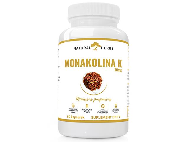 Monakolina K 10mg interakcje ulotka kapsułki - 60 kaps.