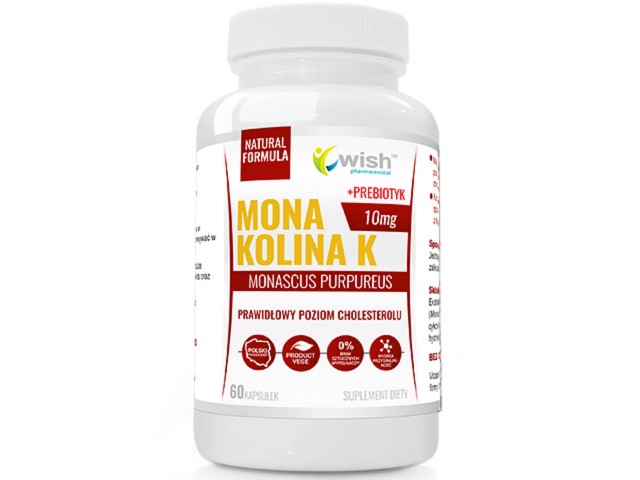 Monakolina K 10mg + Prebiotyk interakcje ulotka kapsułki  60 kaps.