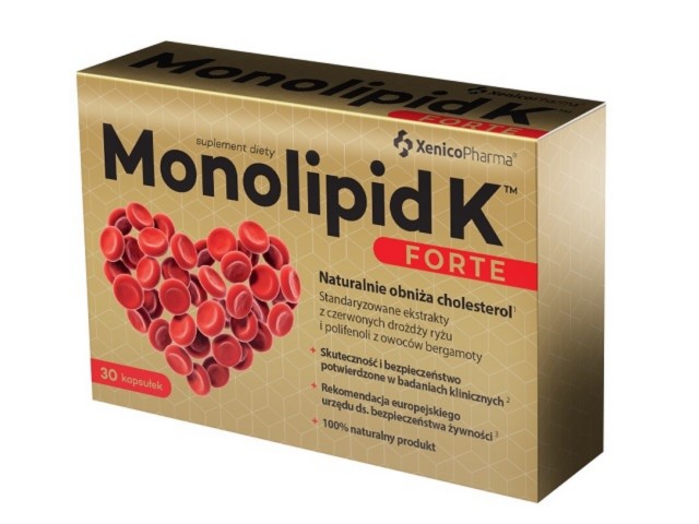 Monolipid K Forte interakcje ulotka kapsułki z roślinnej celulozy  30 kaps. | (3 blist. po 10 kaps.)