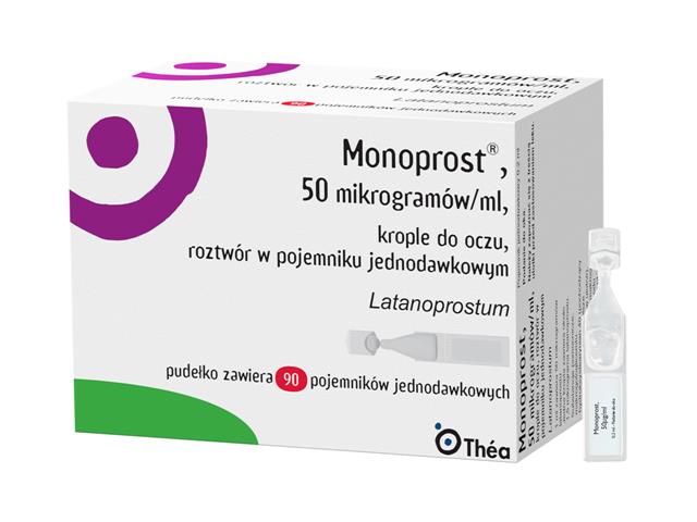 Monoprost interakcje ulotka krople do oczu, roztwór 50 mcg/ml 90 poj. po 0,2 ml