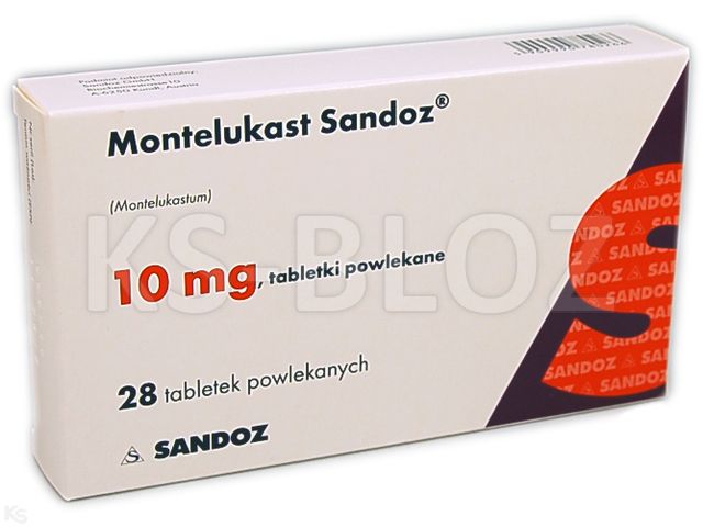 Montelukast Sandoz interakcje ulotka tabletki powlekane 10 mg 