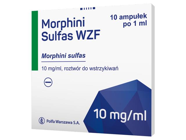 Morphini Sulfas WZF interakcje ulotka roztwór do wstrzykiwań 10 mg/ml 