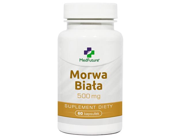 Morwa Biała 500 mg interakcje ulotka kapsułki  60 kaps.