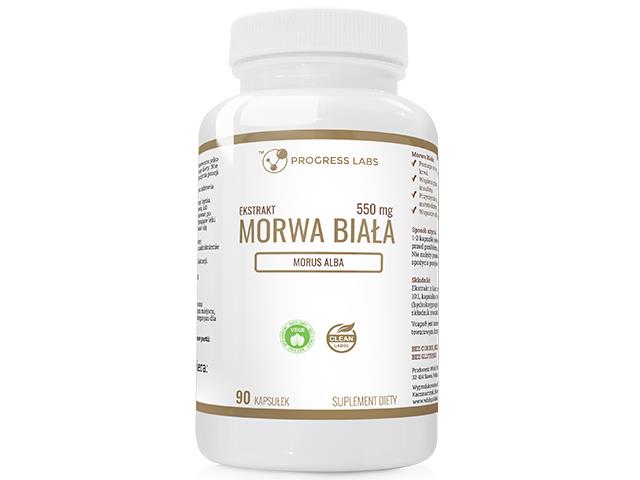 Morwa Biała 550 mg Ekstrakt interakcje ulotka kapsułki  90 kaps.