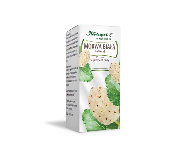 Morwa Biała Tabletki interakcje ulotka tabletki - 30 tabl.