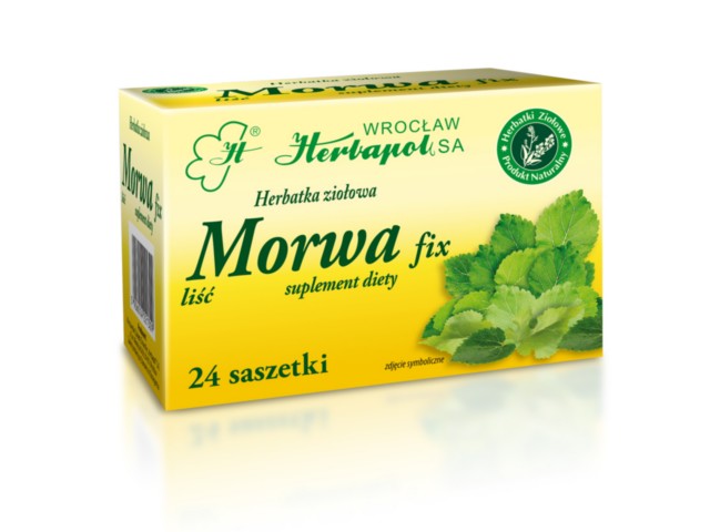 Morwa Fix interakcje ulotka zioła do zaparzania w saszetkach - 24 sasz.