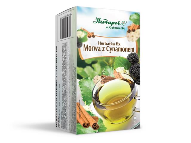 Morwa Z Cynamonem Fix Herbatka interakcje ulotka  2 g 20 sasz. po 2 g