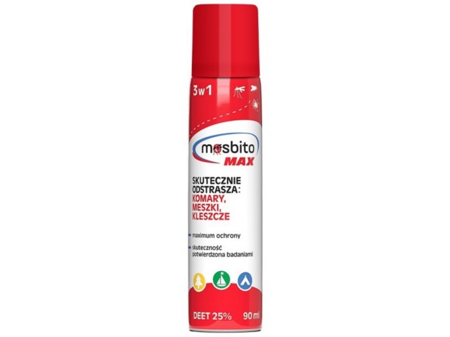 Mosbito Max interakcje ulotka spray  90 ml