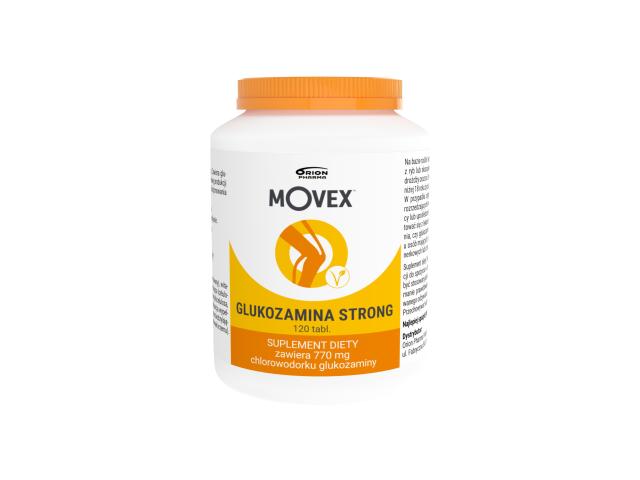Movex Glukozamina Strong interakcje ulotka tabletki  120 tabl.
