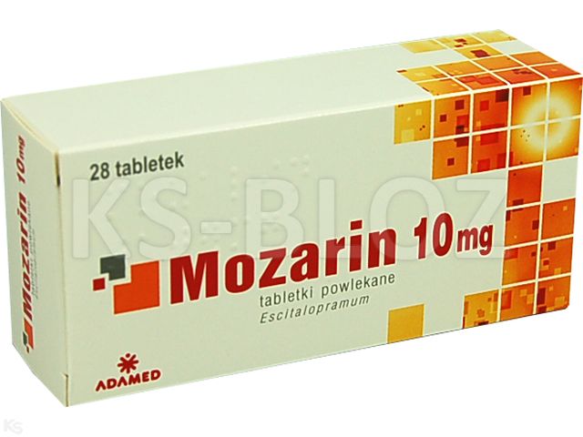 Mozarin interakcje ulotka tabletki powlekane 10 mg 28 tabl. | 4 blist.po 7 szt.