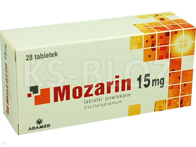 Mozarin interakcje ulotka tabletki powlekane 15 mg 28 tabl. (4 blist. po 7 tabl.)