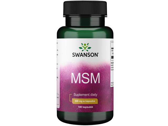 MSM 500 mg interakcje ulotka kapsułki - 100 kaps.
