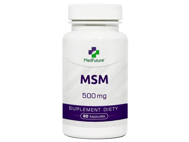 MSM 500 mg interakcje ulotka kapsułki - 60 kaps.