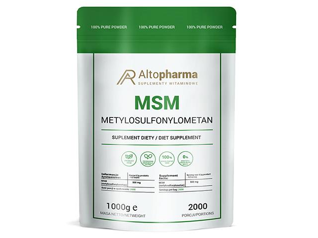 MSM interakcje ulotka proszek - 1 kg