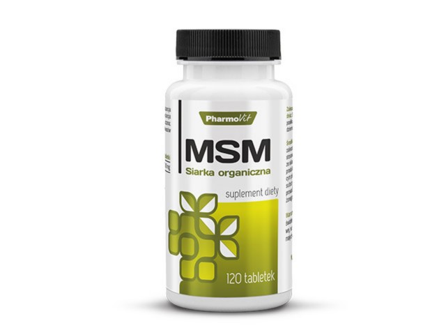 MSM Siarka Organiczna interakcje ulotka tabletki - 120 tabl.
