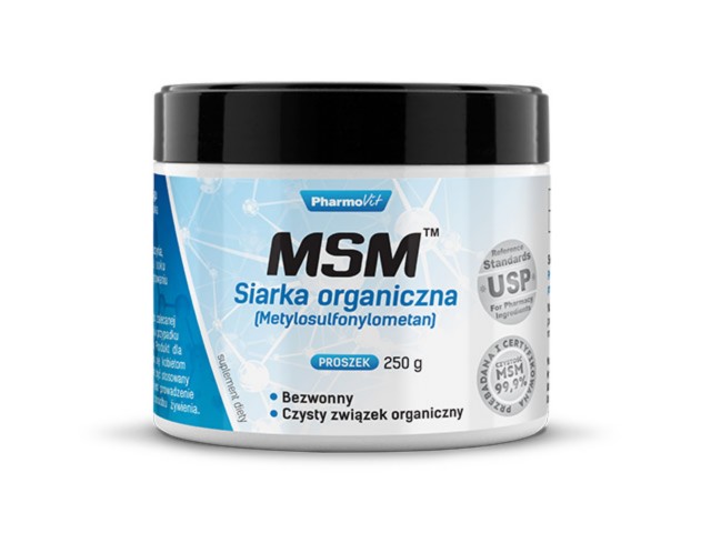 MSM Siarka Organiczna interakcje ulotka proszek  250 g