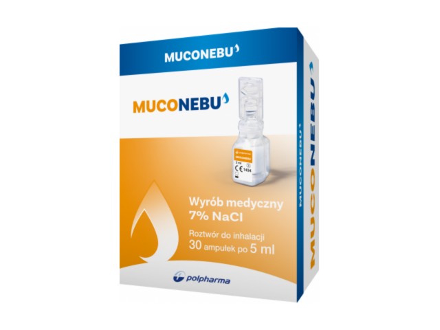 MucoNebu (Nebu Muco) interakcje ulotka roztwór do inhalacji 7 % 30 amp. po 5 ml