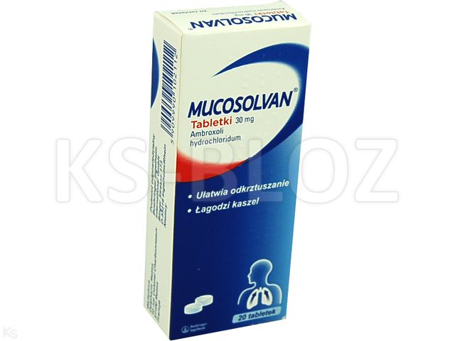 Mucosolvan interakcje ulotka tabletki 30 mg 20 tabl.