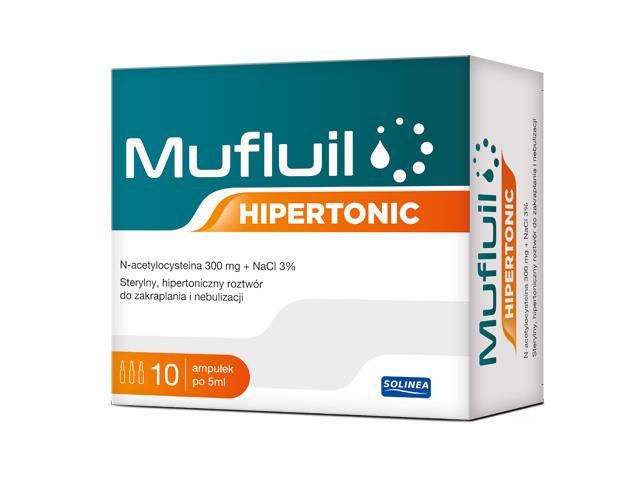 Mufluil Hipertonic interakcje ulotka roztwór do nebulizacji  10 amp. po 5 ml