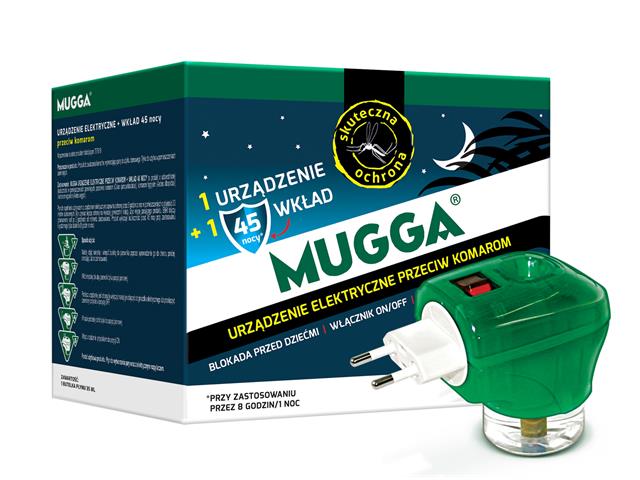 MUGGA Urządzenie Elektryczne p/komarom 45 nocy interakcje ulotka urządzenie - 1 szt.