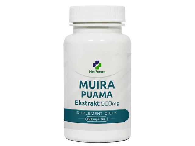 Muira Puama Ekstrakt 500 mg interakcje ulotka kapsułki - 60 kaps.