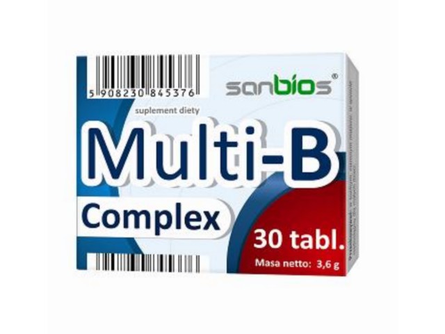 Multi-B-Complex interakcje ulotka tabletki  30 tabl. (1 blist. po 30 tabl.)