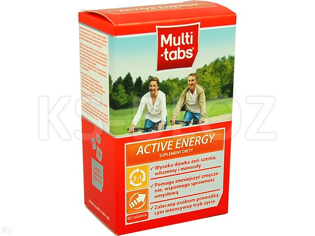 Multi-Tabs Active Energy interakcje ulotka tabletki - 60 tabl.