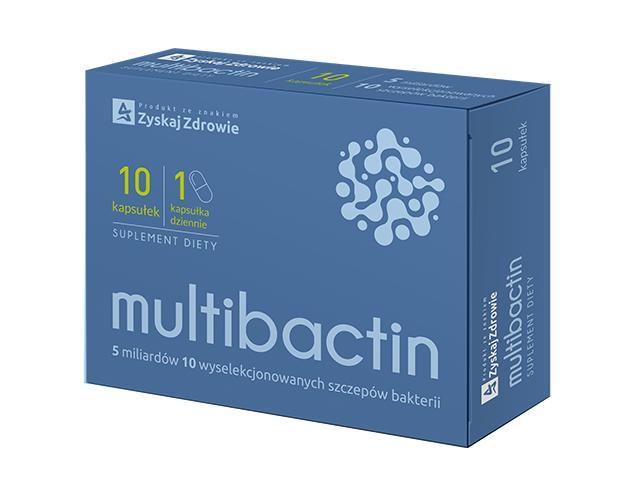 Multibactin Zyskaj Zdrowie interakcje ulotka kapsułki  10 kaps.