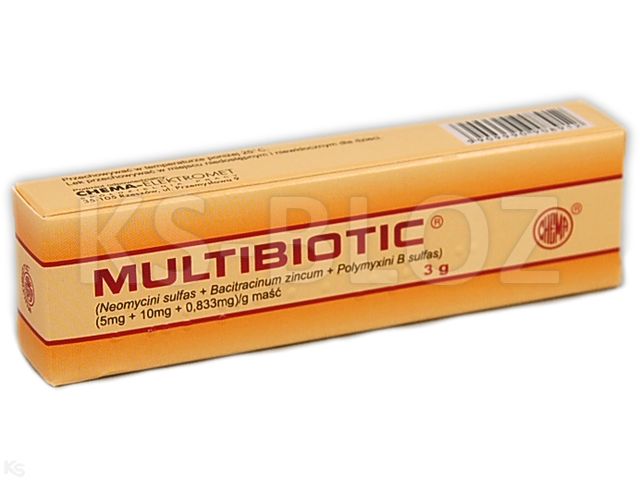 Multibiotic interakcje ulotka maść (5mg+10mg+833mcg)/g 3 g