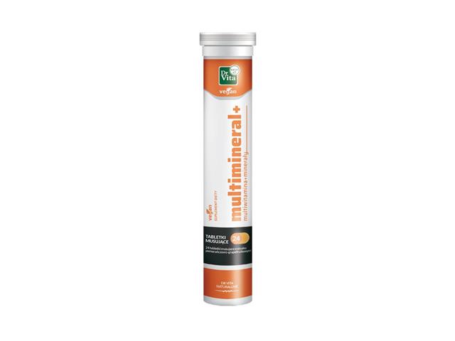 Multimineral + Vegan interakcje ulotka tabletki musujące - 24 tabl.
