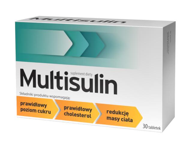 Multisulin interakcje ulotka tabletki - 30 tabl.