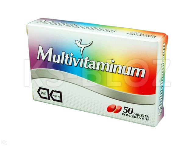 Multivitaminum interakcje ulotka tabletki powlekane  50 tabl.