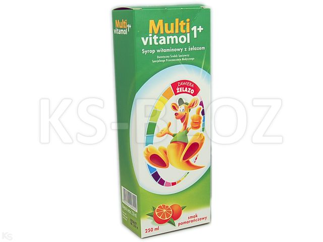 Multivitamol 1+ Syrop witaminowy z żelazem interakcje ulotka   250 ml