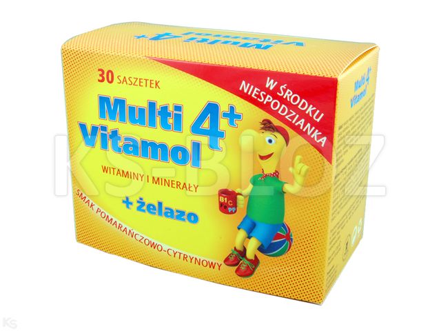 Multivitamol powyżej 4 lat interakcje ulotka proszek doustny - 30 sasz.