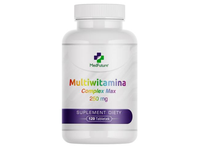 Multiwitamina Complex Max 250 mg interakcje ulotka tabletki  120 tabl.