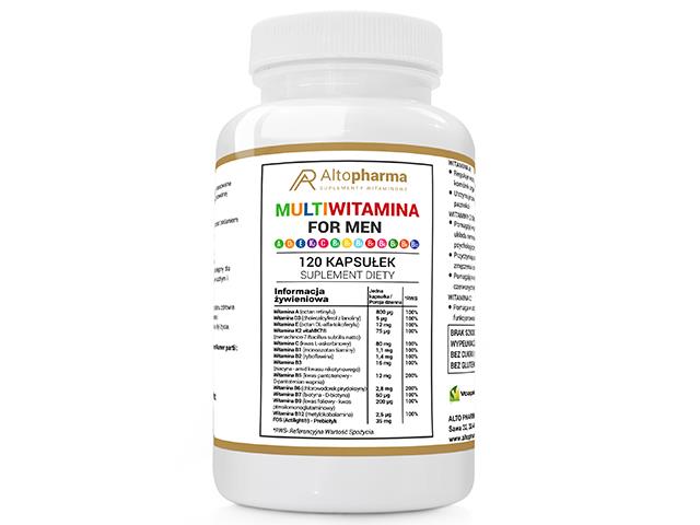Multiwitamina for men interakcje ulotka kapsułki - 120 kaps.