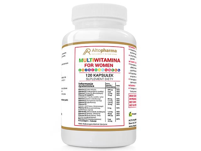 Multiwitamina for women interakcje ulotka kapsułki  120 kaps.