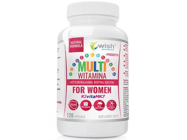 Multiwitamina for women + prebiotyk interakcje ulotka kapsułki  120 kaps.