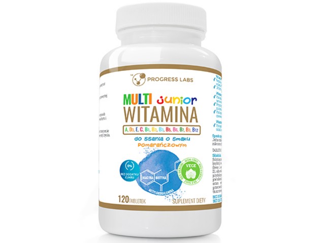 Multiwitamina Junior interakcje ulotka tabletki do ssania - 120 tabl.