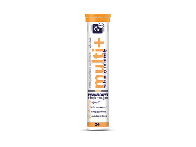 Multiwitamina + Minerały interakcje ulotka tabletki musujące - 24 tabl.