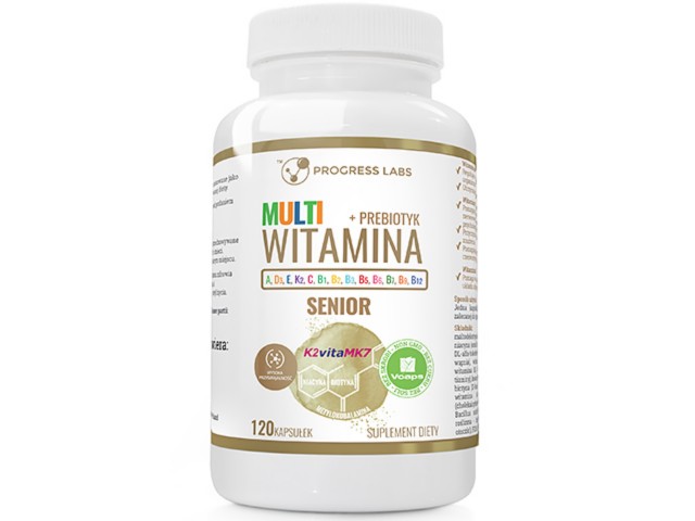 Multiwitamina Senior + Prebiotyk interakcje ulotka kapsułki - 120 kaps.