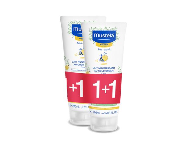 Mustela Cold Cream Mleczko do ciała odżywcze duopak interakcje ulotka mleczko  200 ml