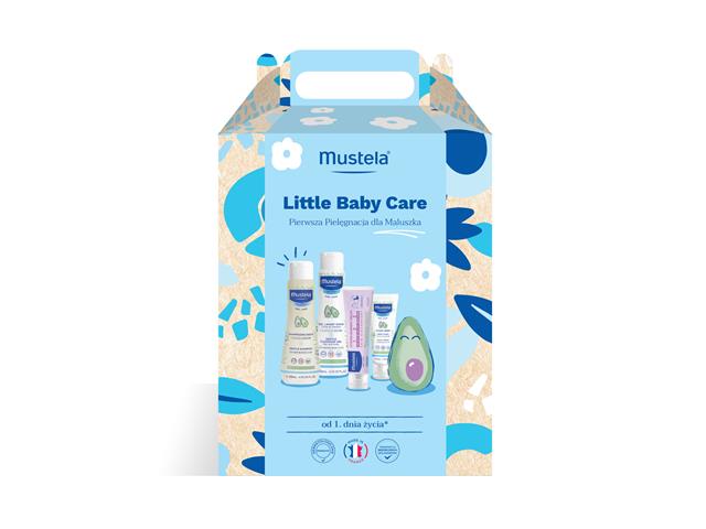 Mustela Little Baby Care Zestaw Żel d/mycia+Szampon+Krem do tw.+Krem do przewijania z awokado interakcje ulotka zestaw  200 ml (+ 200 ml + 40 ml + 50 ml)