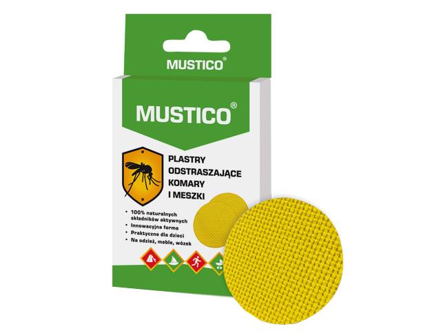 Mustico Plastry odstraszające komary i meszki interakcje ulotka plaster - 12 szt.
