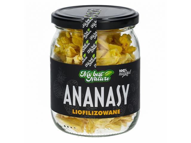 MyBestNature Ananasy liofilizowane interakcje ulotka owoce liofilizowane  70 g | słoik