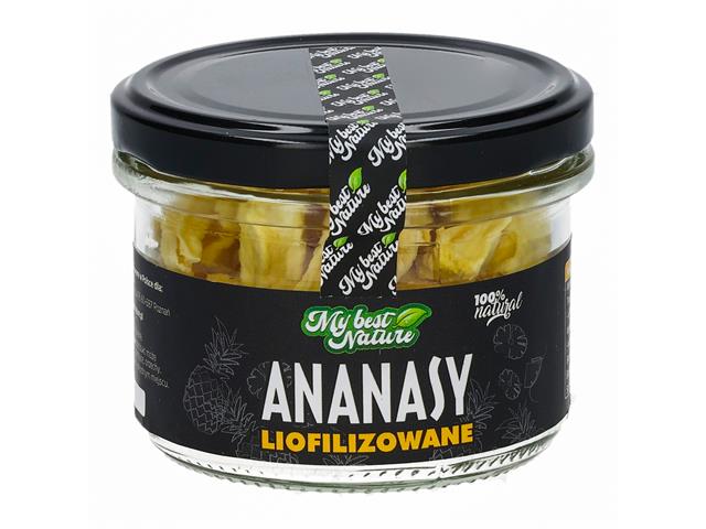 MyBestNature Ananasy liofilizowane interakcje ulotka owoce liofilizowane  30 g (słoik)