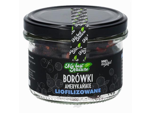 MyBestNature Borówki liofilizowane interakcje ulotka owoce liofilizowane  25 g (słoik)