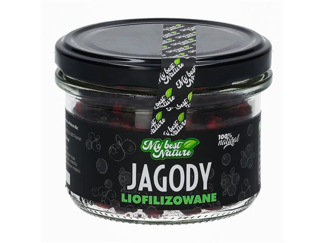 MyBestNature Jagody liofilizowane interakcje ulotka owoce liofilizowane  25 g | słoik