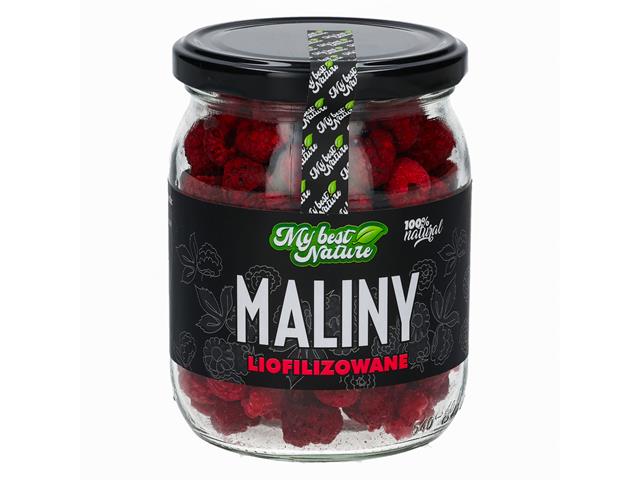 MyBestNature Maliny liofilizowane interakcje ulotka owoce liofilizowane  50 g (słoik)